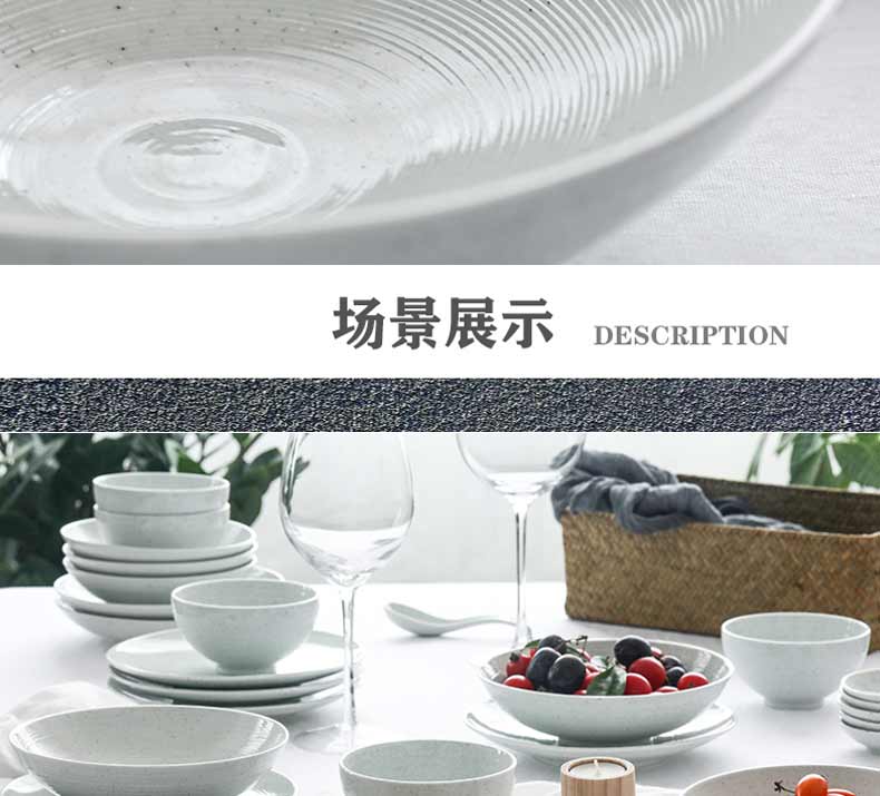 Creative ceramic tableware suit dishes household Nordic Japanese dishes new ipads porcelain bowl plate combination box