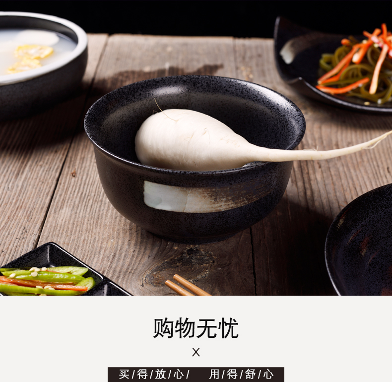 Unknown impression Japanese household creative ceramic bowl large pull rainbow such as bowl mercifully rainbow such as bowl bowl dish sushi tableware suit