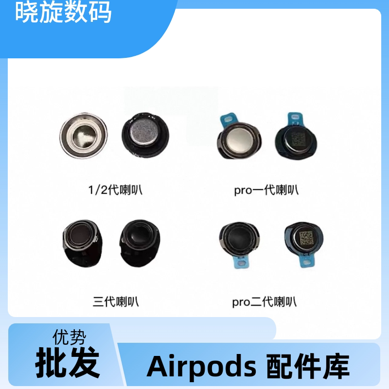 Suitable for Apple Bluetooth Headset Speaker, Earpiece, Microphone, and Transmission Accessories, Airpods1/2 Pro Speaker