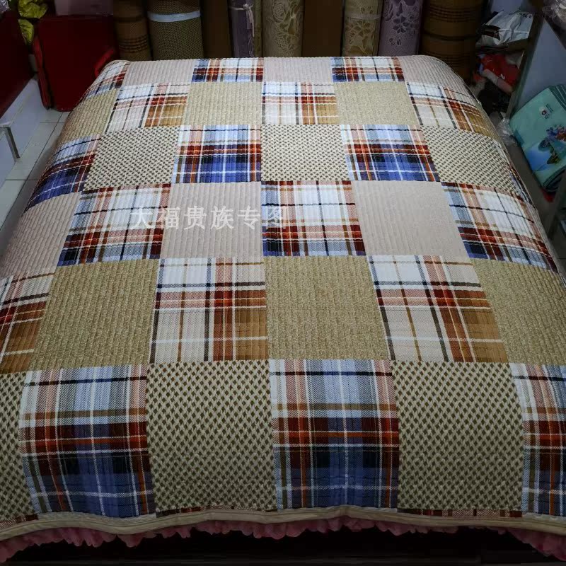 Đôi nhung Hàn Quốc được nhồi bông bởi phim hoạt hình quilted wash quilt AB trải giường nệm tấm trải giường đôi bộ ga giường đẹp