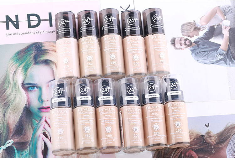 Revlon lỏng nền tảng không decolorize kem che khuyết điểm trong 24 giờ mà không cần trang điểm Mỹ revlon kiểm soát dầu kem dưỡng ẩm nền tảng