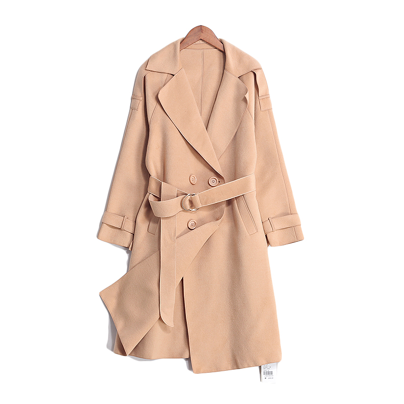 包邮 ~ [真] ~ Mùa giải được đồng bộ với chiếc áo jacket hai mặt cao cấp đôi ngực cao cấp thanh lịch 0.9kg áo khoác lông nữ
