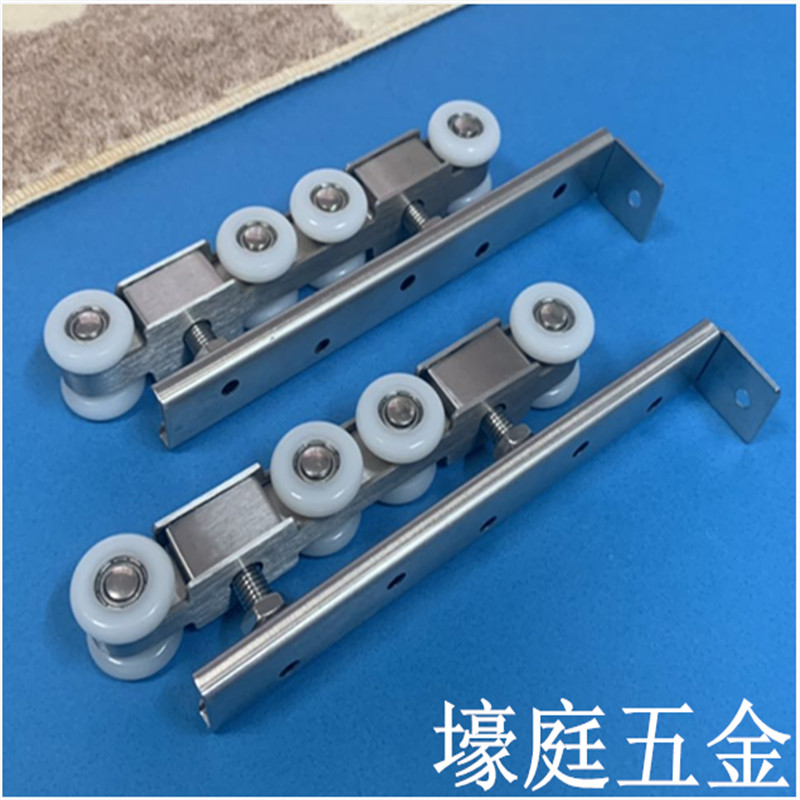 304 stainless steel wooden door sliding door hanging wheel balcony sliding door pulley powder room hanging sliding track 8 wheels