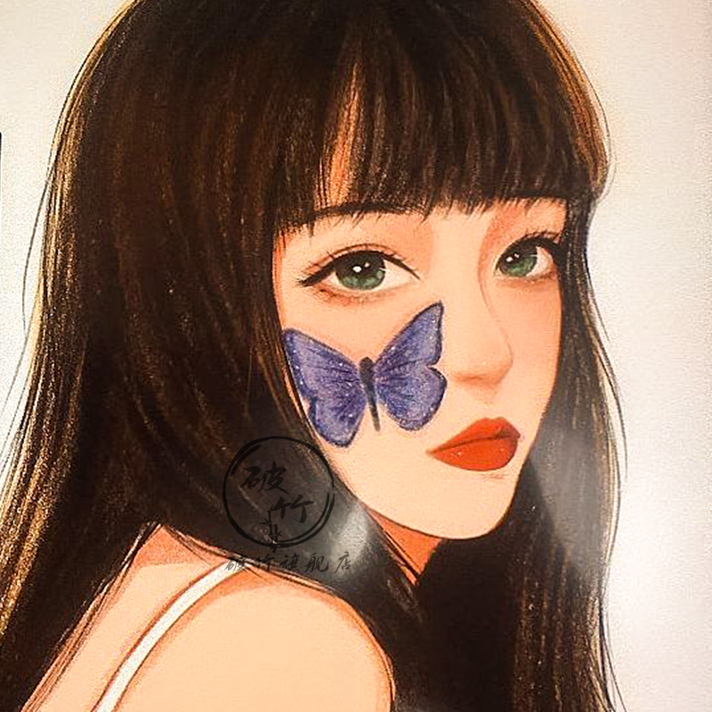 Hand-drawn design cartoon manga character image illustration custom couple live-action anime photos sand painting portrait marriage