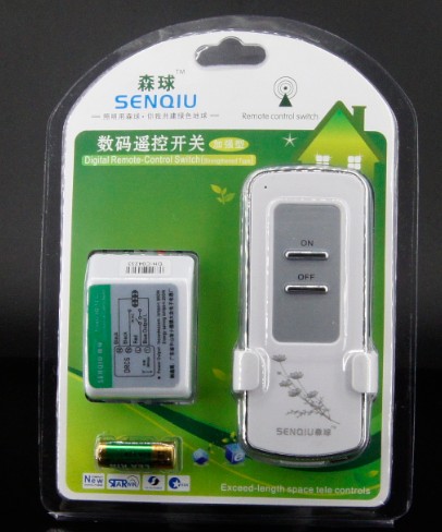 Sen ball remote control switch wireless smart bedroom electric lamp modified remote control digital segmented chandelier two-way 220v