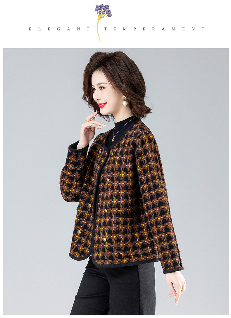 E5795 1090K ÁO KHOÁC NỮ TAIRYA KẺ CARO MÙA XUÂN THU ĐÔNG TRUNG NIÊN KẺ CARO THỜI TRANG NỮ G03 SẢN PHẨM MỚI