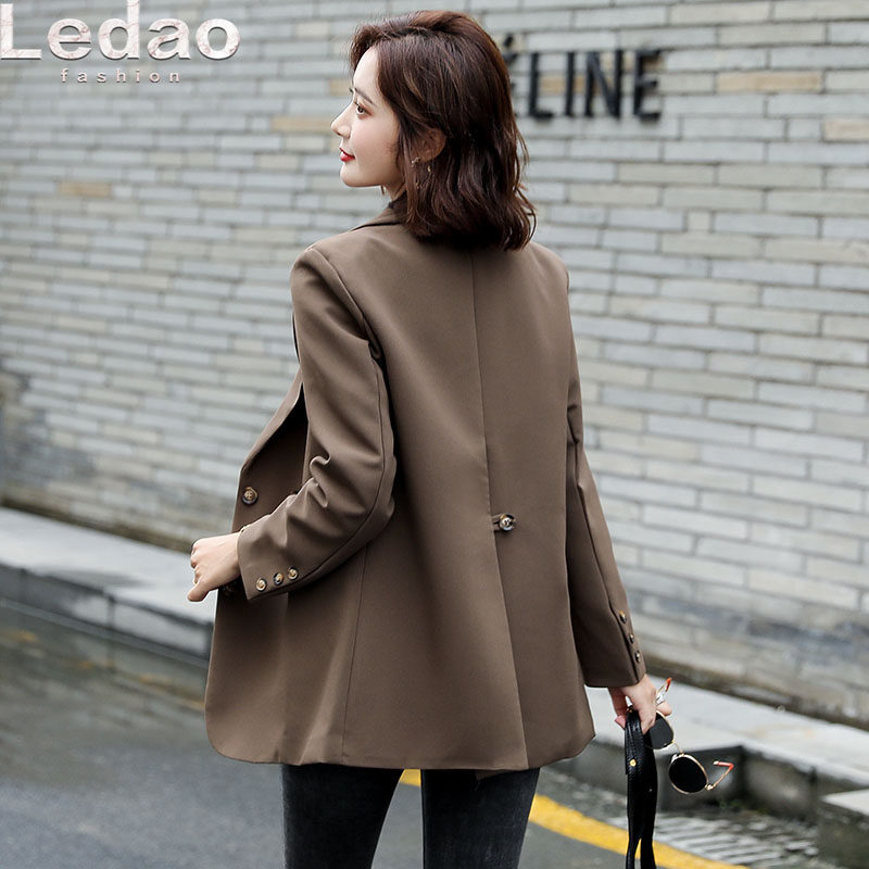 Temperament popular blazer women's spring and autumn 2022 new British style tops French retro light cooked little suit