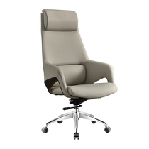 Boss Chair Genuine Leather Computer Chair Home Comfort Long Sitting Bull Leather Business Can Lounge Office Chair Book Room Chair