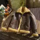 Утолщенные коричневые треснутые желтые волосы. J188