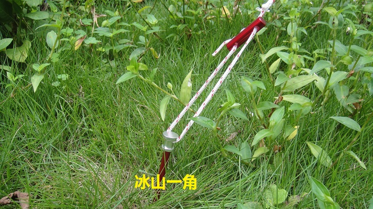 Hợp kim nhôm ngoài trời chính hãng lều tán phụ kiện che nắng tán quảng cáo kính thiên văn hai mắt điều chỉnh dừng dây gió khóa lều cắm trại 10 người