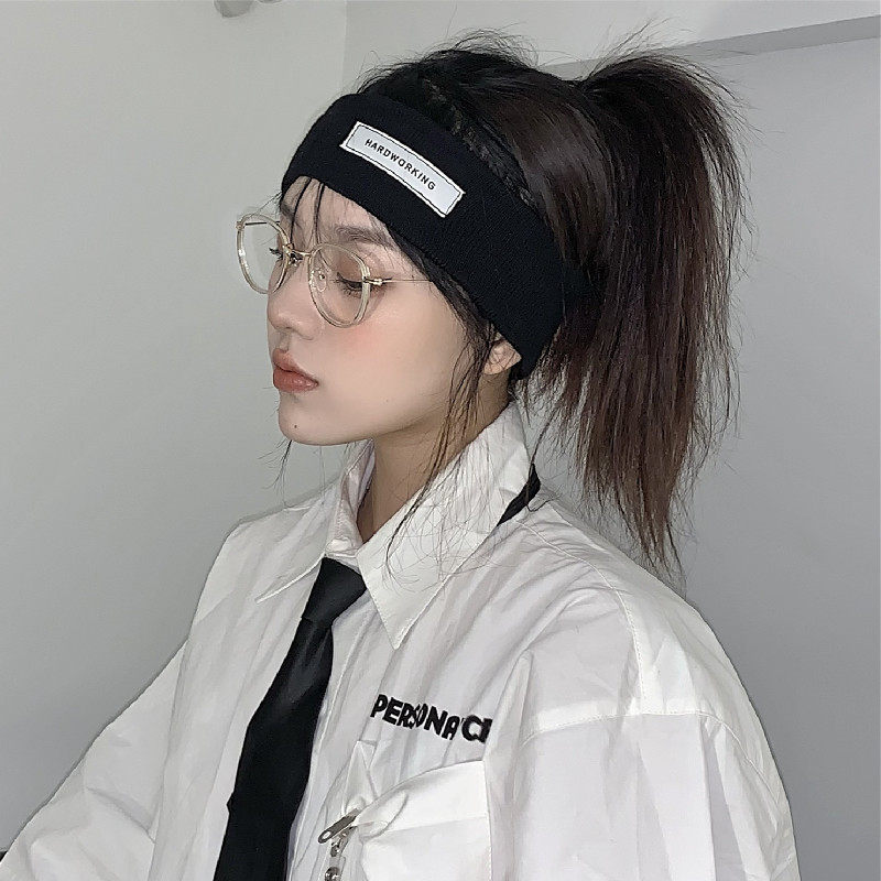 (somewhat handsome) personality white applique dark black pub handsome hair with women's day family street punk neutral hair stir-wave male 