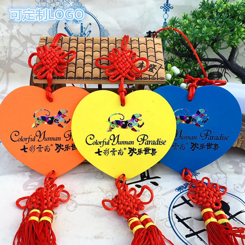 Color printing cases listed wooden wishes prayer card decoration wooden kindergarten decoration wood suspension company