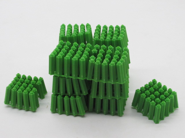 Green plastic puffy tube 6mm6 cc rise plug expansion plug M6M wall plug rubber plug Peng expansion tube rubber plug glue particles