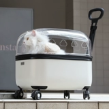 Вместительная и большая портативная тележка для выхода на улицу, чемодан, домашний питомец, кот