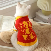 С Новым годом свитер красный