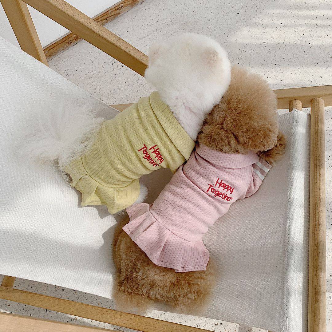 THE PAWS milk bag Belle stick original dog good sister love collar dress tennis girl 2 colors into