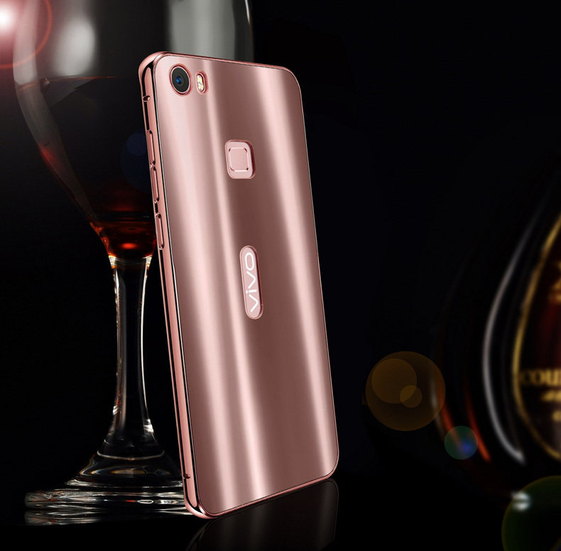 iy Ultra Slim Lightweight Aluminum Metal Bumper Dazzle Color Acrylic Back Cover Case for vivo Xplay5