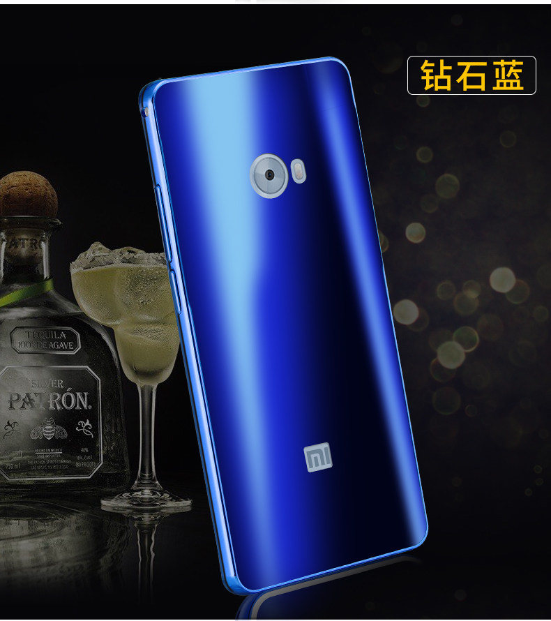 iy Ultra Slim Lightweight Aluminum Metal Bumper Dazzle Color Acrylic Back Cover Case for Xiaomi Mi Note 2