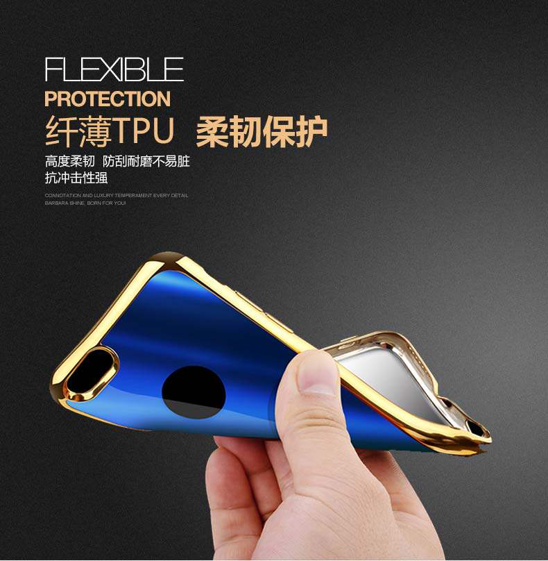 iy Ultra Slim Lightweight Dazzle Color Electroplating Soft Silicone TPU Back Cover Case for Apple iPhone 6S Plus/6 Plus