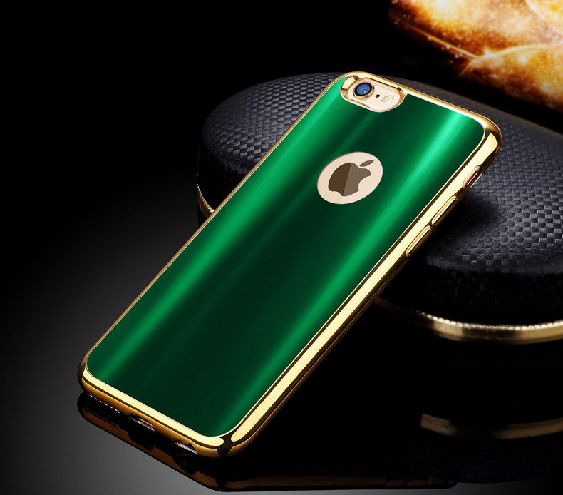 iy Ultra Slim Lightweight Dazzle Color Electroplating Soft Silicone TPU Back Cover Case for Apple iPhone 6S Plus/6 Plus