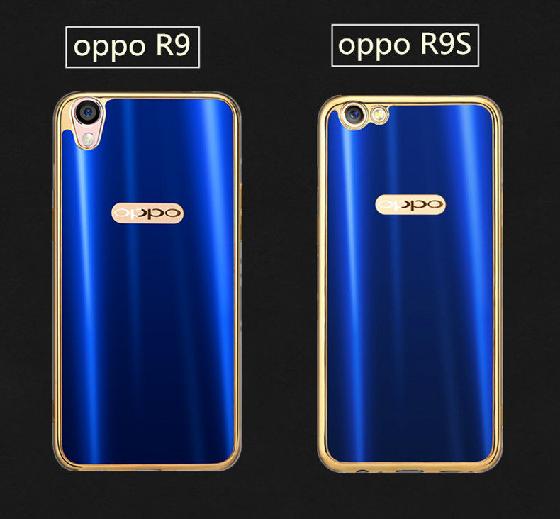 iy Ultra Slim Lightweight Dazzle Color Electroplating Soft Silicone TPU Back Cover Case for OPPO R9s Plus & OPPO R9s & OPPO R9