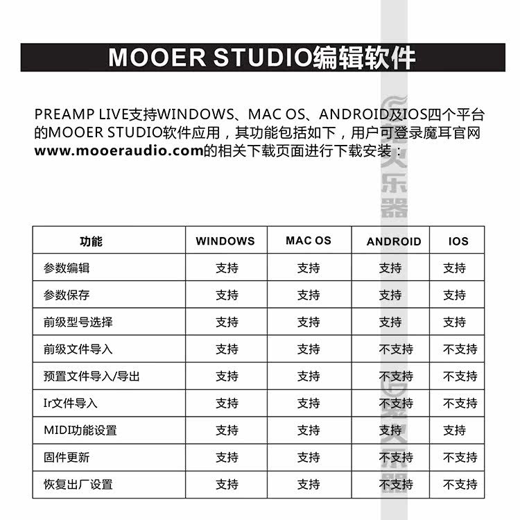 Процессор эффектов 魔耳mooer preamp live 专业落地前级效果器/支持ir克隆技术现货