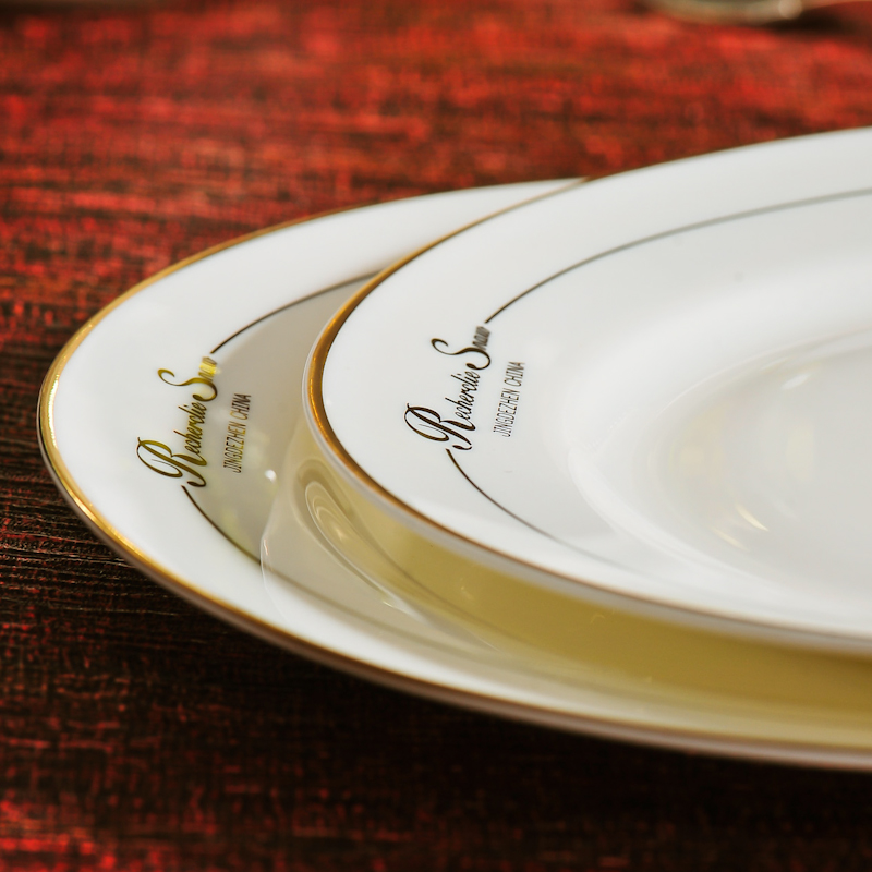 Ming litres of tableware dishes suit Chinese style household 56 skull porcelain of jingdezhen ceramics microwave JinHe - British wind