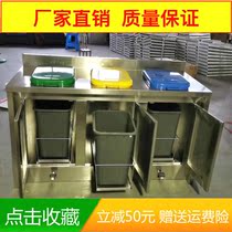 Disposal Room footed flex Rubbish Cabinet Hotel Hotel Hospital with 304 stainless steel cabinet classified bin