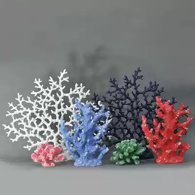 Marine style seafood store coral ornaments fish tank seaside family hotel home model room landscaping home decoration