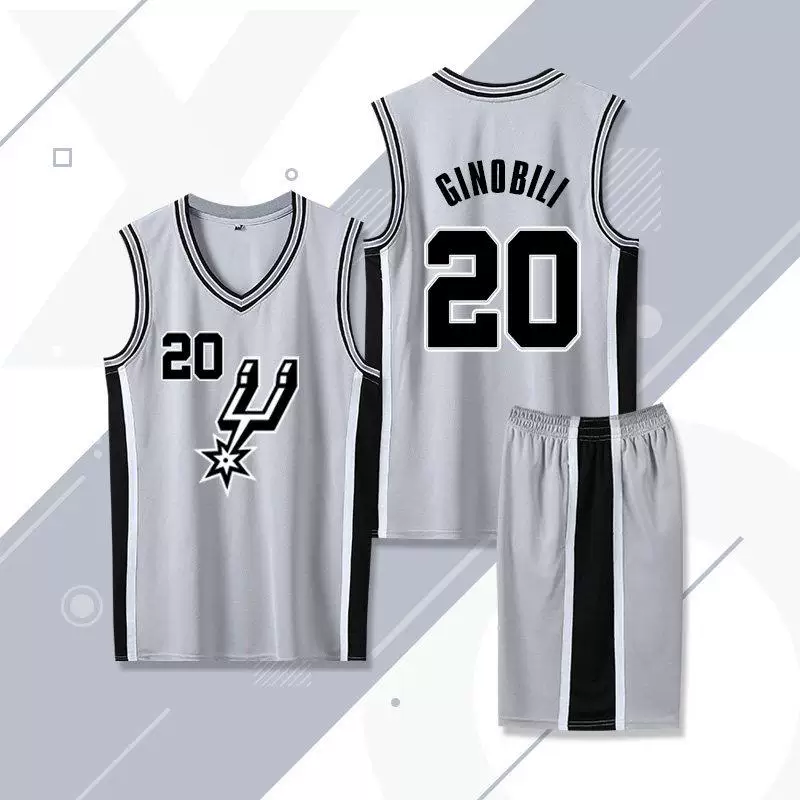 Футболка-форма для баскетбола Spurs Vinbanyama Джерси Duncan Fox Paul Ginobili Leonard Parker костюм униформа