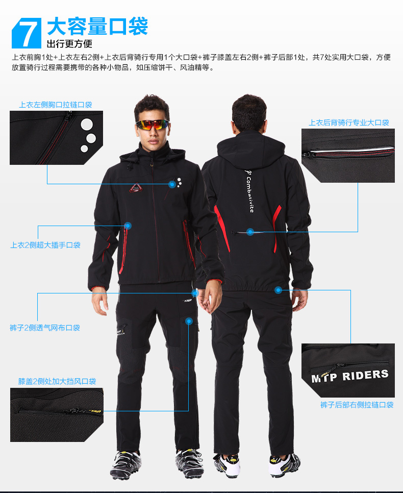 Tenue de cyclisme mixte MOUNTAINPEAK - Ref 2212779 Image 14