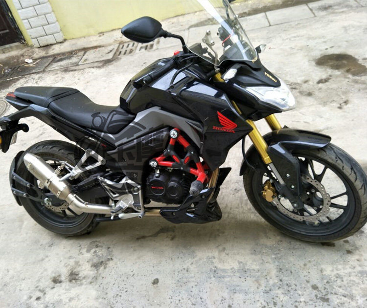 Suitable for motorcycle sports car cbf190r Storm eye CBF190X War Eagle modified CB190R exhaust pipe full section