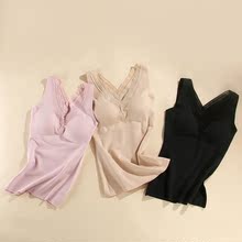 德绒无痕保暖背心女塑身内衣