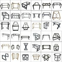 Custom Wrought iron net red standard office desk steel frame bracket table feet Simple table frame Table feet Metal iron shelf
