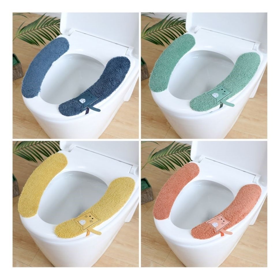 Autumn winter toilet applie toilet cushion toilet cushion Toilet Cushion All Season Universal Home Patch Waterproof washable and washable cover adhesive ring