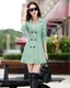 Áo gió của phụ nữ mùa xuân và mùa thu dài trung mặc của phụ nữ - Trench Coat