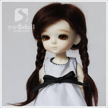 End of year clearance BJD wig 4:6 8:12 true mohair 5 color JW015 wool Fried Dough Twists