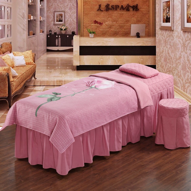 Asahi Connaught tùy thẩm mỹ viện khăn trải giường massage gia đình bốn phong cách châu Âu chăn dày bedspread liệu pháp xoa bóp đơn giản đơn - Trang bị tấm
