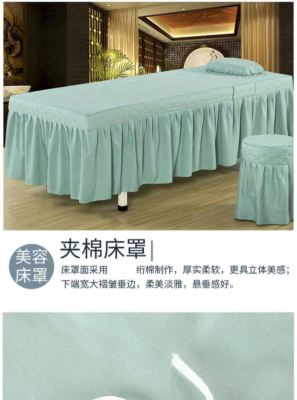 Asahi Connaught gia đình bốn phong cách châu Âu câu lạc bộ massage trị liệu bedspread vẻ đẹp massage spa thẩm mỹ viện GM bông bedspread - Trang bị tấm tìm mua ga phủ giường spa