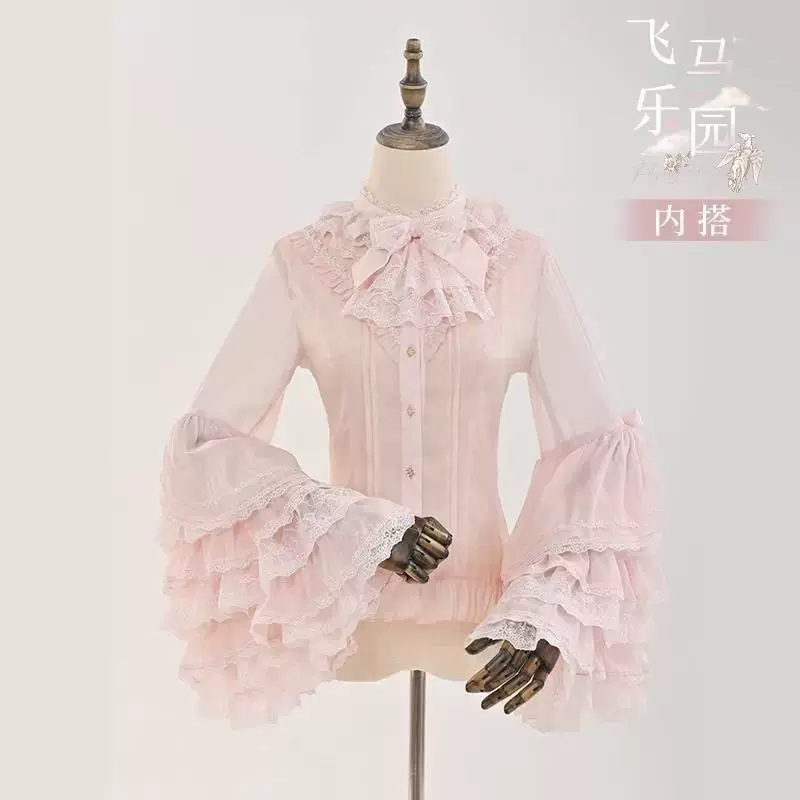 Сиренeвая кофта, тонкая милая длинный рукав, стиль Lolita