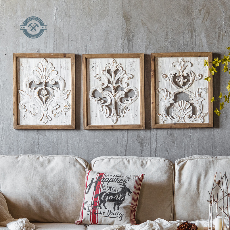 French-American retro country wall decoration living room dining room background wall porch decoration homestay combination wall hanging wall decoration