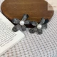 Bead Flower Duckbill-Black [одна пара]