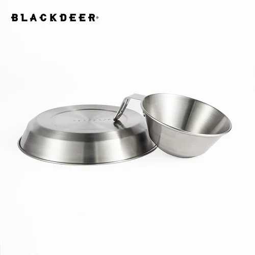 Blackdeer Black Deer 304 Ручка из нержавеющей стали, чаша на открытом воздухе для кемпинга кемпинг -посуда для супа Портативная снежная чаша для вытягивания