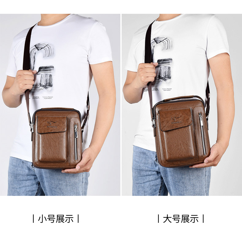 Ông già túi đeo vai nam ba lô Túi Messenger Túi xách nam trung niên Túi bố da trung niên - Túi của con người túi xách coach