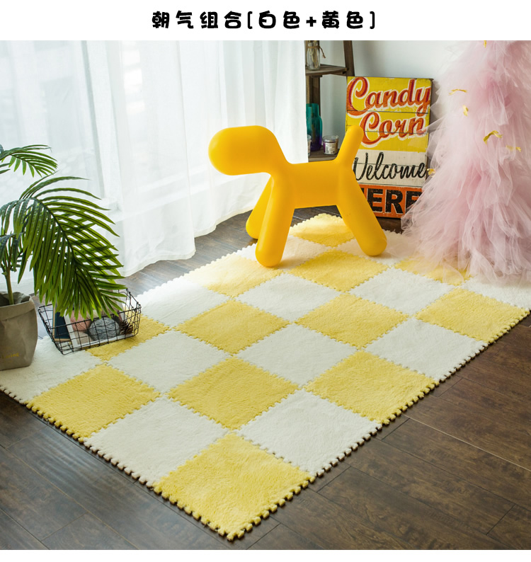 Thảm phòng ngủ đầy đủ các mảnh đáng yêu nối ghép thảm mã hóa dày câu đố bong bóng tùy chỉnh công chúa - Thảm sàn tấm xốp lót sàn