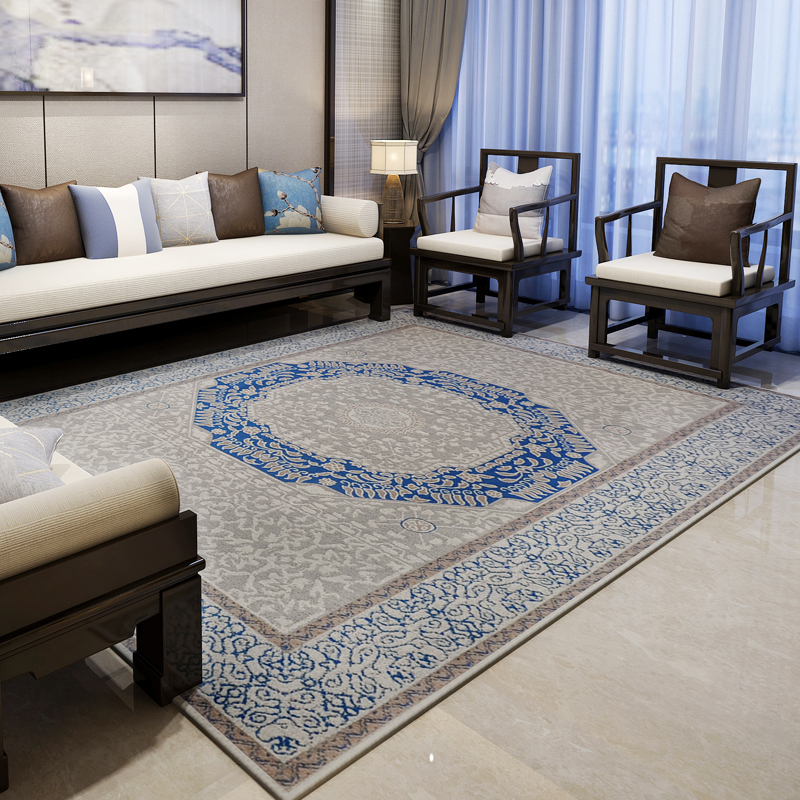 Zhonghong New Trung Quốc thảm phòng khách phòng ngủ hình chữ nhật bàn cà phê chăn retro Trung Quốc phong cách máy giặt hiện đại - Thảm