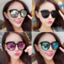 2017 new sunglasses nữ bảo vệ UV Hàn Quốc phiên bản của kính mát triều sao với đoạn 2018 net red retro Harajuku phong cách Kính râm