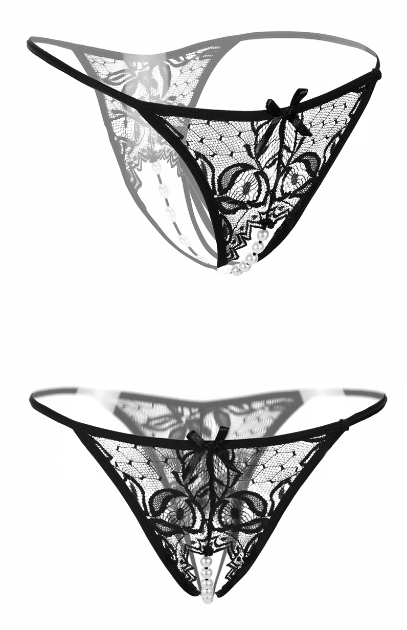 Quần lót nữ ren thấp eo nóng bỏng thêu ren Thongs Đồ lót phụ nữ quyến rũ quần lót ren