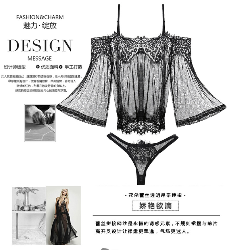 Pyjama pour femme à manches longues - Ref 2993641 Image 7