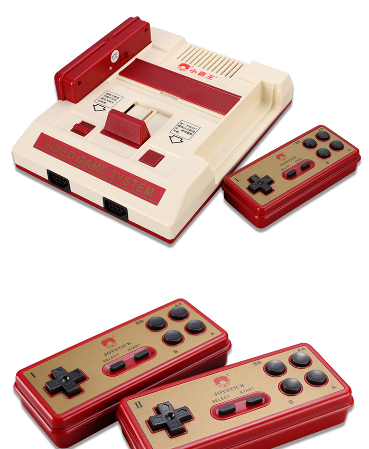 Cassidy máy chơi game đích thực fc TV home 80 thẻ bài vàng thẻ cổ điển hoài cổ có thể nhân đôi siêu Mario Tetris Contra câu đố cổ điển máy đỏ trắng - Kiểm soát trò chơi tay cầm chơi pubg